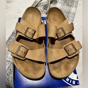 Men's Birkenstock ARIZONA SOFT FOOTBED SUEDE LEATHER